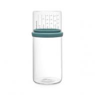 Стеклянная банка  с мерным стаканом мятная 1 л Brabantia