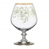 Набор рюмок для бренди  angela 400мл 6шт зеленый CRYSTAL BOHEMIA