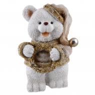 Мишка с венком в руках ТПК Полиформ 30 см Тпк полиформ