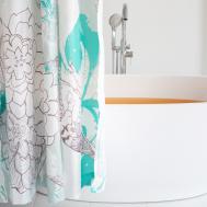 Штора для ванной  Birds бирюзовая 180х180 см AG CONCEPT