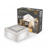 Светильник  Backlight накладной BL220 Квадрат. Акрил, 3+3W, LED 3000K, 105*105, 1/40 Gauss