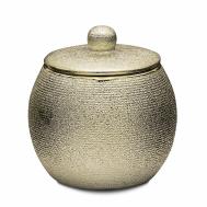 Диспенсер для ватных дисков  Lucida золотой 9,5х9,6х9,5 см Ridder