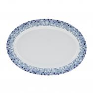 Блюдо овальное 36 см 1794 декор мозаика THUN