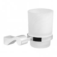 Стакан для зубных щеток  серебряный 9,5х9,5х10 см Verran