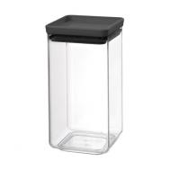 Банка для сыпучих продуктов  1,6 л Черный Brabantia