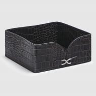 Подставка  для салфеток темно-коричневая 16x16x7 см Deria