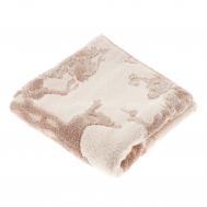 Полотенце махровое  Форэста 50х100 бело-горчичный Cleanelly