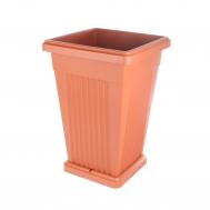 Горшок  piramide с поддоном терракот 40x40x58 Bama flower