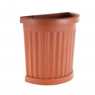 Горшок  roma с поддоном пристеный терракотовый 27х52х48 Bama flower