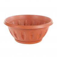 Плошка с поддоном  alba терракот 40см Bama flower