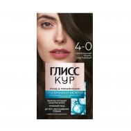 Краска для волос  4-0 Натуральный темно-каштановый GLISS KUR