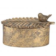 Шкатулка с птичкой  16x10x9см ГЛАСАР