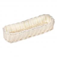 Корзинка пластиковая  white 27х9х5,5 см Баркомплект