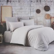 Постельный комплект  king size crincle l.blue aft-020 COLORS OF FASHION