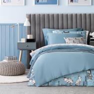 Комплект постельного белья  Сенса голубой Полуторный Kids by togas