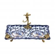 Блюдо  с птичкой 26x17x13см ГЛАСАР