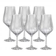 Набор бокалов для вина Тулипа оптик 550 мл 6 шт Bohemia Crystall