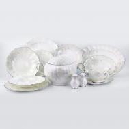 Сервиз столовый  Магнолия Грей 2, 6 персон, 28 предметов Hatori