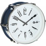 Часы настенные  Drum синие 39,5х17,3х37 см IsTime