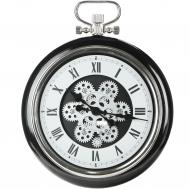 Часы настенные  Gear черные 41х7х50 см IsTime