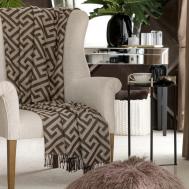 Плед  Лавелл бежевый с коричневым 130х180 см Togas