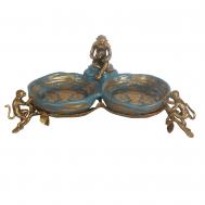 Блюдо с обезьянами  31x15x16см ГЛАСАР