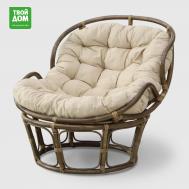 Кресло-папасан Rattan brown RG2-PA042-BR с подушкой Rattan grand