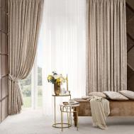 Комплект штор с подхватами  Молинеро золотые 260х275 см Togas