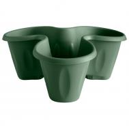 Кашпо тройное  trifoglio зеленое Bama flower