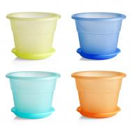 Кашпо  hedera kristal с поддоном 20 см Bama flower