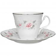 Чашка с блюдцем  Бледные розы 180 мл BERNADOTTE