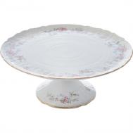 Тарелка для торта на ножке  Дикая роза 32 см BERNADOTTE