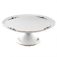 Тортница на ножке  Синие вензеля 32 см BERNADOTTE