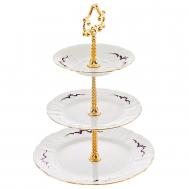 Этажерка 3-х ярусная  Синие вензеля BERNADOTTE