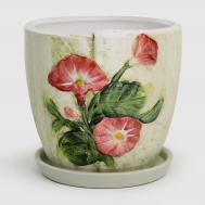 Горшок для цветов  Петуния с поддоном 18х18х16 см Fujian Jianteng