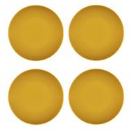 Набор тарелок  Желтый карри 25 см 4 шт Top Art Studio
