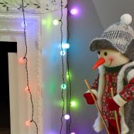 Электрогирлянда новогодняя  52 LED Rgb уличная со стартовым шнуром Reason