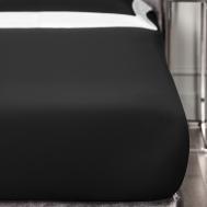 Простыня на резинке  Эдем черный 160x200+30 Togas