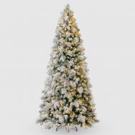 Елка  Augustine flock pine 228 см 600 ww LED Snow melody