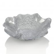 Салатник  Folies круглый 25 см серебро IVV