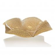 Блюдо  Folies круглое 41 см желтое золото IVV