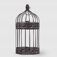 Клетка  декорированная коричневая, 16х14х41 см Ningde qinyuan