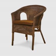 Кресло  Berlin с подушками medium brown Rattan grand