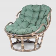 Кресло-папасан  Olive green с подушкой Rattan grand