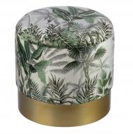 Пуф с крышкой  35x35x33см с тропическим принтом ГЛАСАР