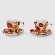 Набор  10192 чашка с блюдцем 2 шт Кингстар фарфор