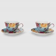 Набор  10297 чашка с блюдцем 2 шт Кингстар фарфор