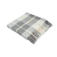 Плед  Фабрицио бежевый с белым и серым 140х200 см Estia