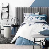 Комплект постельного белья  Магеллан синий Двуспальный евро Kids by togas