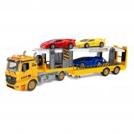 Конструктор  Транспортер, c 3 машинками, фрикционный Funky Toys